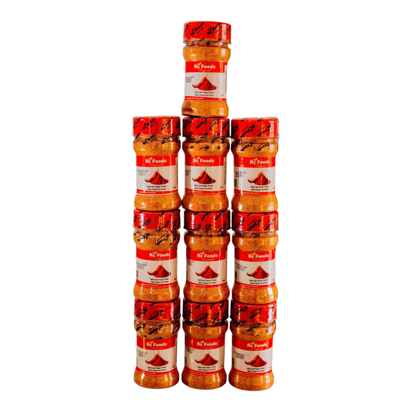 Pack of 10 pcs hot pepper jar 10O gr