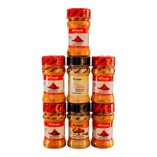 🌶️🧄 RC Foods Grounded Spice Jar Set — 7 pcs
